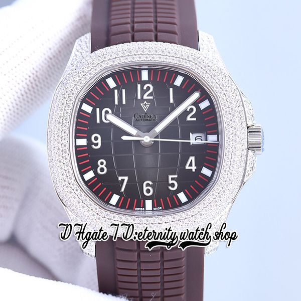 2022 sf 5167 cal.324 sfa324 automatic iced out mens watch 40mm gray texture dial stainless steel diamond inlay case rubber strap super versi, Slivery;brown
2022 sf 5167 cal.324 sfa324 automatic iced out mens watch 40mm gray texture dial stainless steel diamond inlay case rubber strap super versi, Slivery;brown