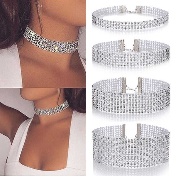 women bundle neck element necklace extra wide full rhinestone diamante crystal jewelry choker collar wedding accessories, Silver
women bundle neck element necklace extra wide full rhinestone diamante crystal jewelry choker collar wedding accessories, Silver