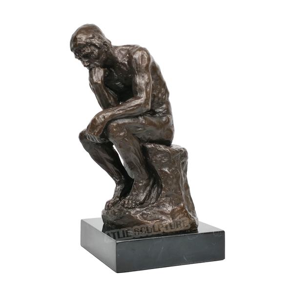 famous the thinker statue by rodin bronze replica figurine classical nude thinking man sculpture art home decor, Silver
famous the thinker statue by rodin bronze replica figurine classical nude thinking man sculpture art home decor, Silver