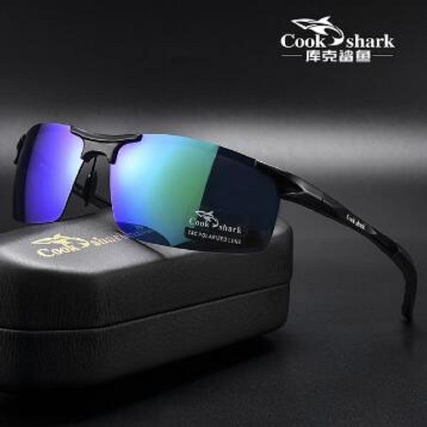 eyewear cook shark's new aluminum magnesium sunglasses men's sunglasses hd polarized driving drivers color glasses tide, White;black
eyewear cook shark's new aluminum magnesium sunglasses men's sunglasses hd polarized driving drivers color glasses tide, White;black