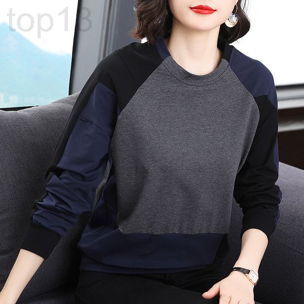 women's t-shirt designer large size t-shirt women's long sleeve autumn 2021 new color contrast splicing small fashion aging mother, White
women's t-shirt designer large size t-shirt women's long sleeve autumn 2021 new color contrast splicing small fashion aging mother, White