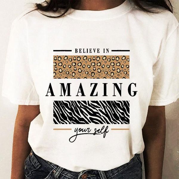 print t-shirts fashion women cartoon t shirt stylish short sleeve regular graphic leopard letter female tee t-shirt, White
print t-shirts fashion women cartoon t shirt stylish short sleeve regular graphic leopard letter female tee t-shirt, White