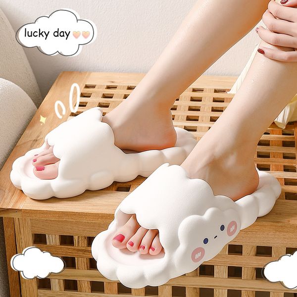 summer women slipper cloud design lovely cartoon sandals female couples outdoor eva thick platform rebound sole beach home shoes 220619, Black
summer women slipper cloud design lovely cartoon sandals female couples outdoor eva thick platform rebound sole beach home shoes 220619, Black