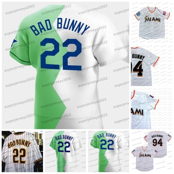 custom 22 bad bunny 2022 celebrity softball game split jersey vintage maimi 94 bad bunny jersey with puerto rican flag baseball double stitc, Blue;black
custom 22 bad bunny 2022 celebrity softball game split jersey vintage maimi 94 bad bunny jersey with puerto rican flag baseball double stitc, Blue;black