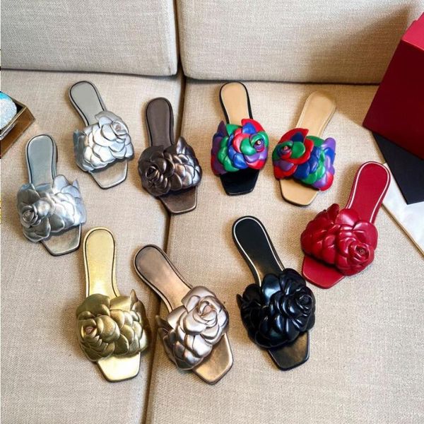 quality designer women sandal edition flat rose petals leather box hight 2022 ladies size slippers good summer sandals slide with pmaf, Black
quality designer women sandal edition flat rose petals leather box hight 2022 ladies size slippers good summer sandals slide with pmaf, Black