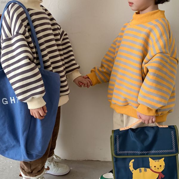 9343 children sweaters autumn and winter 2021 striped fleece sweater girls mid high neck sweater fashion boy sweater l220808, Black
9343 children sweaters autumn and winter 2021 striped fleece sweater girls mid high neck sweater fashion boy sweater l220808, Black