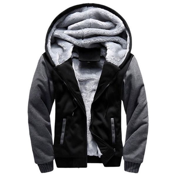men hoodies winter thick warm fleece zipper men hoodies coat sportwear male streetwear hoodies sweatshirts men 4xl 5xl 210924, Black
men hoodies winter thick warm fleece zipper men hoodies coat sportwear male streetwear hoodies sweatshirts men 4xl 5xl 210924, Black