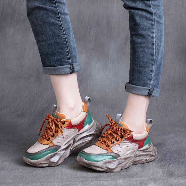 dress shoes spring leather color matching lace up thick bottom leisure soft sports shoes dad single ewlq, Black
dress shoes spring leather color matching lace up thick bottom leisure soft sports shoes dad single ewlq, Black