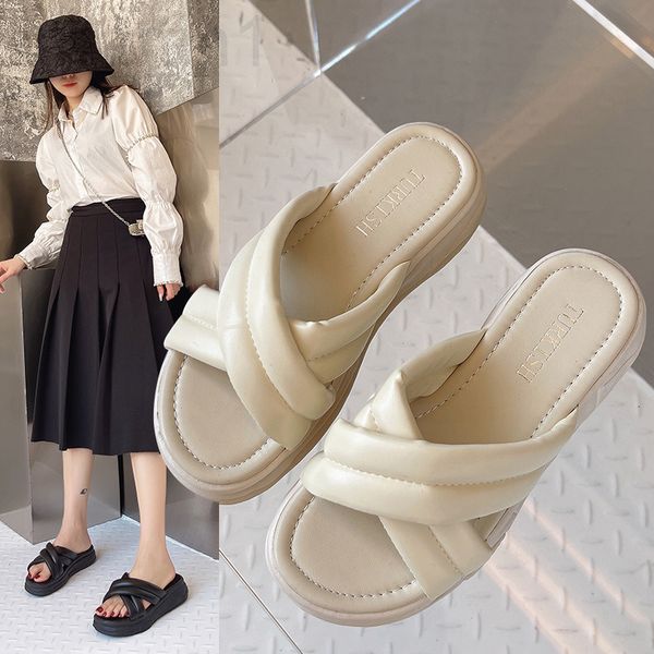 slippers designer cross flip flop women 2022 summer new korean slippers wear fashionable thick bottomed beach nz9y, Black
slippers designer cross flip flop women 2022 summer new korean slippers wear fashionable thick bottomed beach nz9y, Black