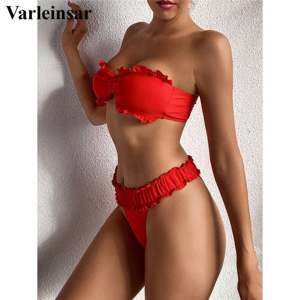 new ruffled frilled bandeau bikini women swimwear female swimsuit two-pieces bikini set strapless bather bathing suit swim v2749, White;black
new ruffled frilled bandeau bikini women swimwear female swimsuit two-pieces bikini set strapless bather bathing suit swim v2749, White;black