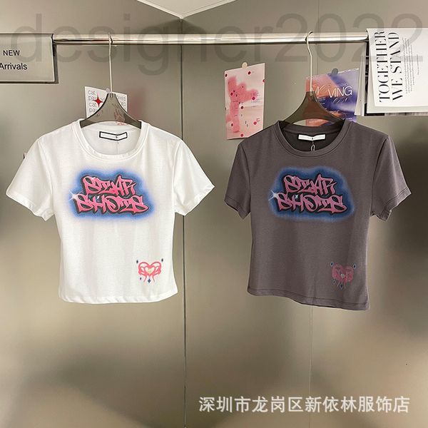 women's t-shirt designer nanyouzhi spring and summer sugi color letter printing round neck short sleeve slim fit t-shirt gu7m, White
women's t-shirt designer nanyouzhi spring and summer sugi color letter printing round neck short sleeve slim fit t-shirt gu7m, White
