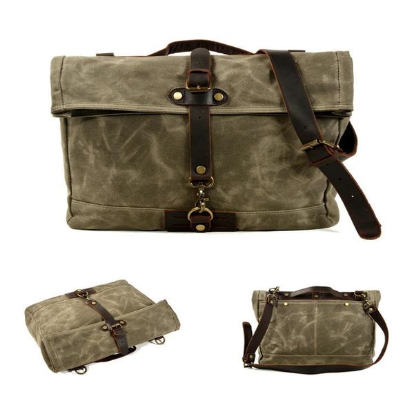 waterproof wax canvas cycling bag retro messenger casual motorcycle men shoulder bags locomotive women side package poor handbag289u
waterproof wax canvas cycling bag retro messenger casual motorcycle men shoulder bags locomotive women side package poor handbag289u