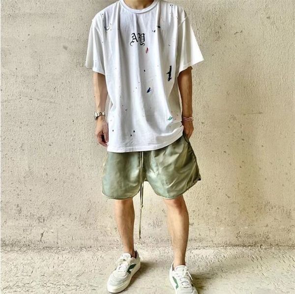 men vintage t-shirt women short sleeve t shirt tee paint print tee, White;black
men vintage t-shirt women short sleeve t shirt tee paint print tee, White;black