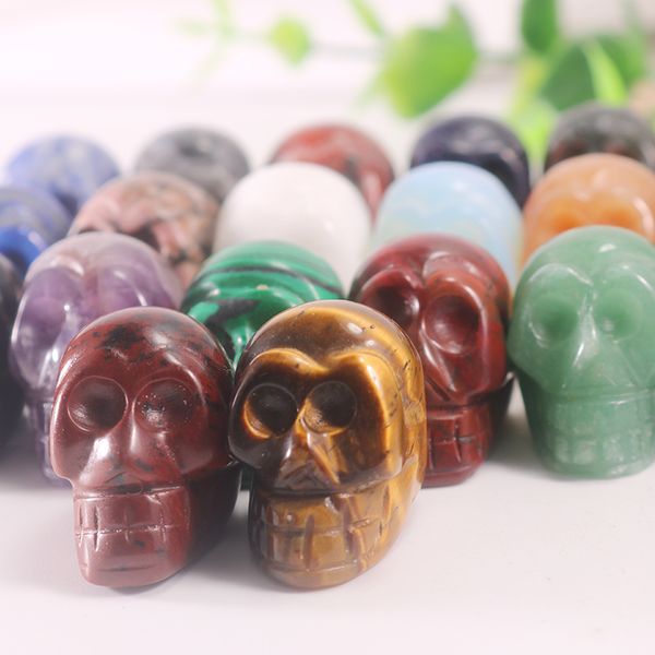 natural polished crystal 25mm skull stone statues mineral gems ghost head carved reiki healing gift crafts home decoration, Black
natural polished crystal 25mm skull stone statues mineral gems ghost head carved reiki healing gift crafts home decoration, Black