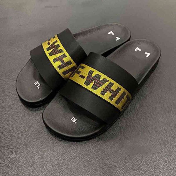 men's offs luxury women's sandals fashion letter ribbon printing slippers couples beach men outside home slipper female classic br, Black
men's offs luxury women's sandals fashion letter ribbon printing slippers couples beach men outside home slipper female classic br, Black