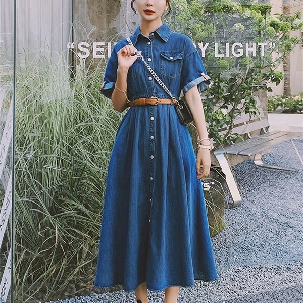 casual dresses denim dress women's summer 2022 slim french temperament shirt long skirt xuph, Black;gray
casual dresses denim dress women's summer 2022 slim french temperament shirt long skirt xuph, Black;gray