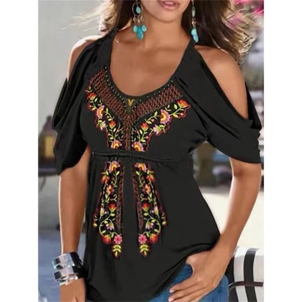 costumes summer fashion women casual vintage print off shoulder loose short-sleeve t-shirt cross o neck large size oversize t shir, Black
costumes summer fashion women casual vintage print off shoulder loose short-sleeve t-shirt cross o neck large size oversize t shir, Black