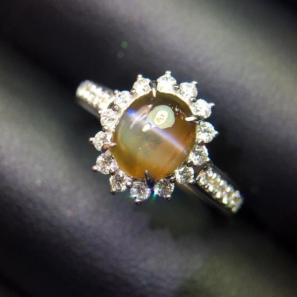 solitaire ring fine jewelry real 18k white gold 100% natural chrysoberyl cat's eye gemstones 2ct female wedding rings for women fine ri, Golden;silver
solitaire ring fine jewelry real 18k white gold 100% natural chrysoberyl cat's eye gemstones 2ct female wedding rings for women fine ri, Golden;silver