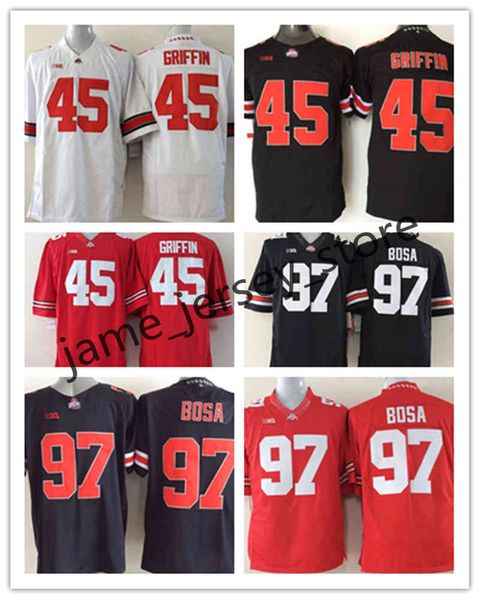 xflsp college ohio state buckeyes football jersey 45 archie griffin 47 a.j. hawk 97 joey bosa, Black
xflsp college ohio state buckeyes football jersey 45 archie griffin 47 a.j. hawk 97 joey bosa, Black