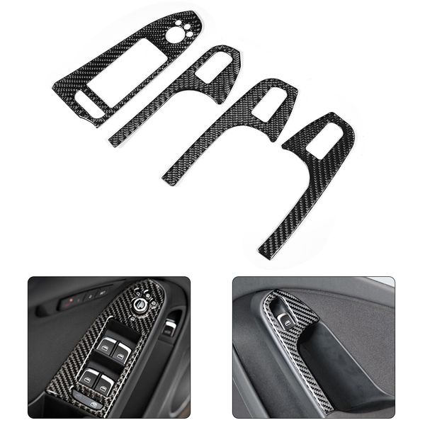 4pcs carbon fiber interior door armrest panel cover window glass lift buttons frame trim sticker fit for audi a4 b8 2009-2016
4pcs carbon fiber interior door armrest panel cover window glass lift buttons frame trim sticker fit for audi a4 b8 2009-2016