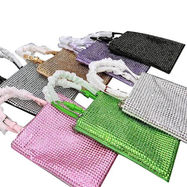designer bags decorative elements nylon tote women handbag purse shoulder messenger chain bag fashion rhinestone 7 colors 20cm
designer bags decorative elements nylon tote women handbag purse shoulder messenger chain bag fashion rhinestone 7 colors 20cm