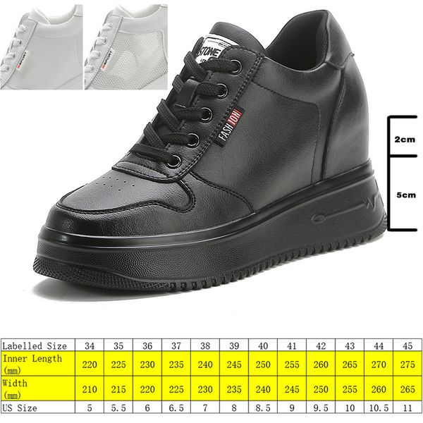spring autumn women casual shoes genuine leather 7cm platform wedge sneakers summer shoes women air mesh breathable shoes, Black;yellow
spring autumn women casual shoes genuine leather 7cm platform wedge sneakers summer shoes women air mesh breathable shoes, Black;yellow