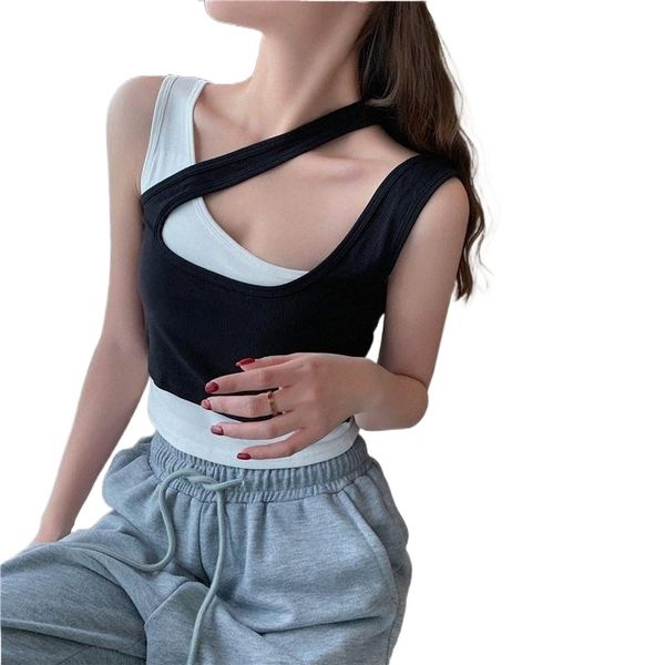 women's tanks & camis cotton women thin wild solid vest tank female 2021 summer strap basic slim sleeveless camisole u9ta#, White 
women's tanks & camis cotton women thin wild solid vest tank female 2021 summer strap basic slim sleeveless camisole u9ta#, White