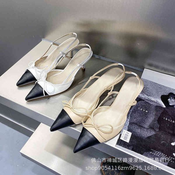 sandals small fragrant wind bow sandals, women's pointed thin heels, high one pair of summer casual shoes, Black
sandals small fragrant wind bow sandals, women's pointed thin heels, high one pair of summer casual shoes, Black