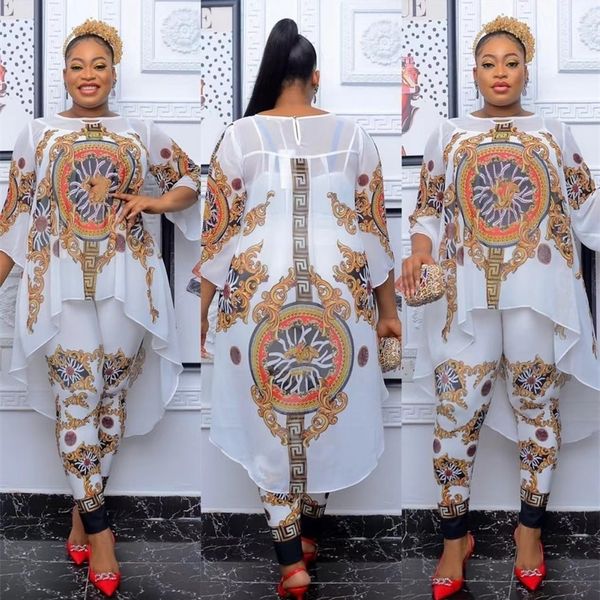 2 piece set african clothing dashiki fashion suit oversized with elastic pants for lady(fsz1#) 220514, White
2 piece set african clothing dashiki fashion suit oversized with elastic pants for lady(fsz1#) 220514, White