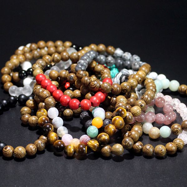 natural stone wooden beaded elastic strands charm bracelets bangle for women men party club handmade fashion jewelry, Black
natural stone wooden beaded elastic strands charm bracelets bangle for women men party club handmade fashion jewelry, Black