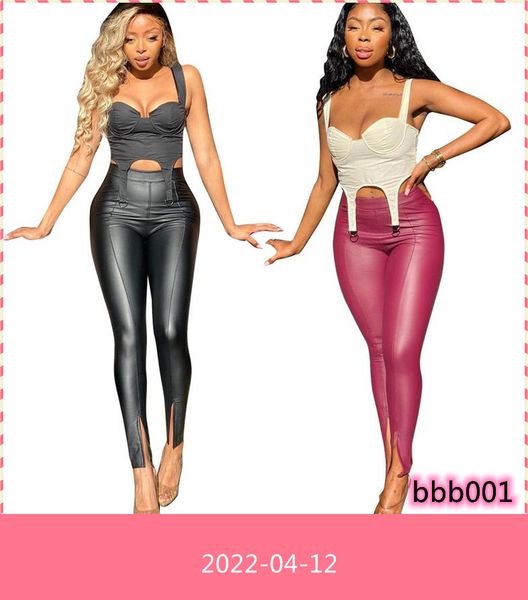 women's pants & capris women high waist pu leather autumn winter solid color front split pencil skinny leggings casual trousers, Black;white
women's pants & capris women high waist pu leather autumn winter solid color front split pencil skinny leggings casual trousers, Black;white