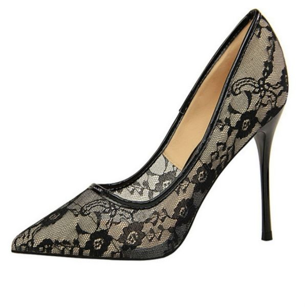 designer ladies dress shoes party fashion night club shoe new pointed lace cutout stiletto heels women's weddinghigh heeled women high, Black
designer ladies dress shoes party fashion night club shoe new pointed lace cutout stiletto heels women's weddinghigh heeled women high, Black