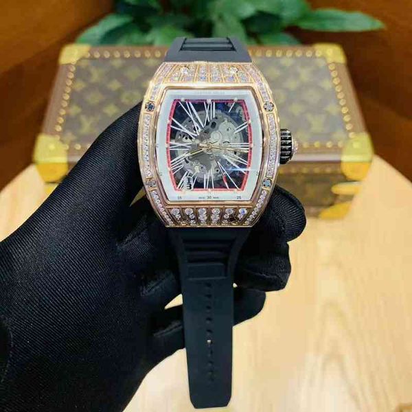 luxury wristwatch richa milles men's business rm023 hollow out fashion diamond inlaid mechanical men's watch swiss square automati, Slivery;brown
luxury wristwatch richa milles men's business rm023 hollow out fashion diamond inlaid mechanical men's watch swiss square automati, Slivery;brown