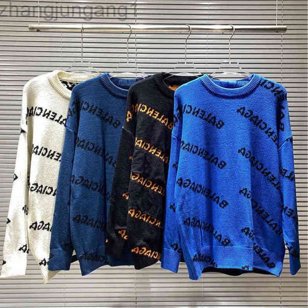 designer autumn and winter balenciga balanciagas fashion brand paris fashion brand knitted sweater men's and women's round neck le, White;black
designer autumn and winter balenciga balanciagas fashion brand paris fashion brand knitted sweater men's and women's round neck le, White;black