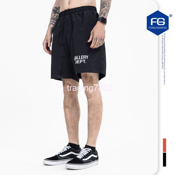 men's shorts fg men's spring and summer high street fashion brand letter embroidery drawstring loose beach pants casual shorts 91p, White;black
men's shorts fg men's spring and summer high street fashion brand letter embroidery drawstring loose beach pants casual shorts 91p, White;black