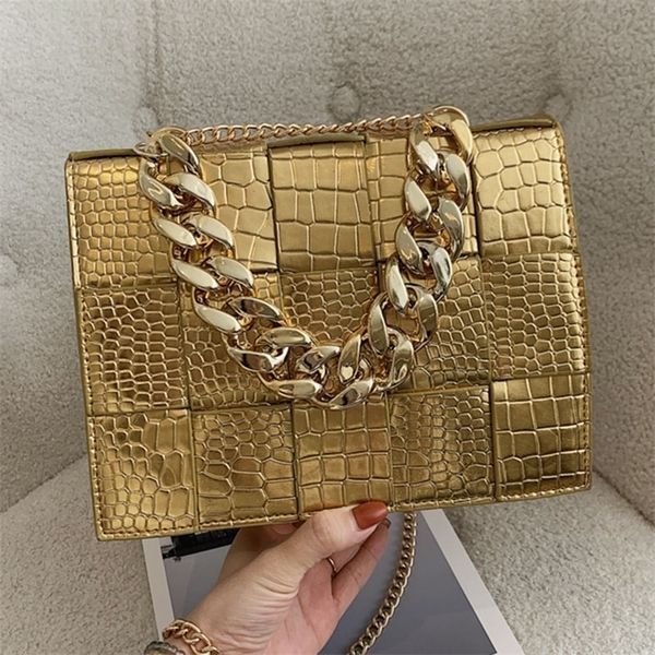 women alligator pattern crossbody bags luxury lady chain shoulder bag gold orange blue handbag clutch 220608
women alligator pattern crossbody bags luxury lady chain shoulder bag gold orange blue handbag clutch 220608