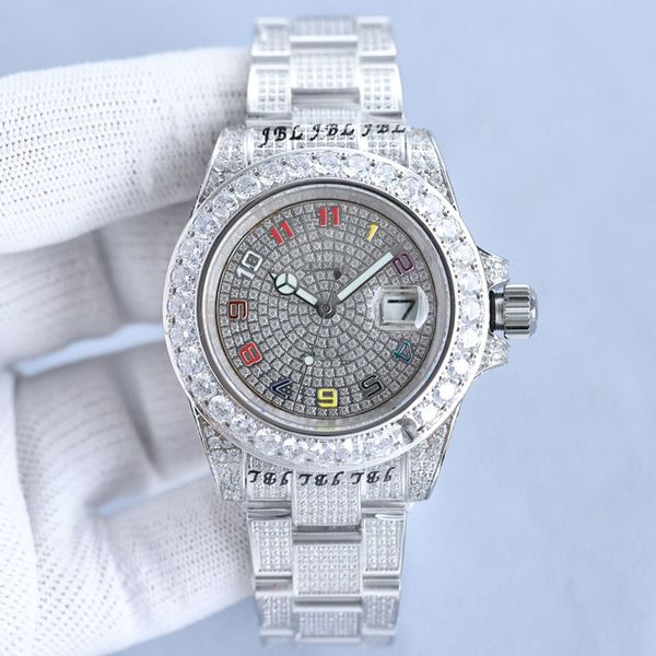 classic diamond watch mens watches 42mm automatic mechanical wristwatch stainless steel strap shiny design waterproof orologio di lusso, Slivery;brown
classic diamond watch mens watches 42mm automatic mechanical wristwatch stainless steel strap shiny design waterproof orologio di lusso, Slivery;brown