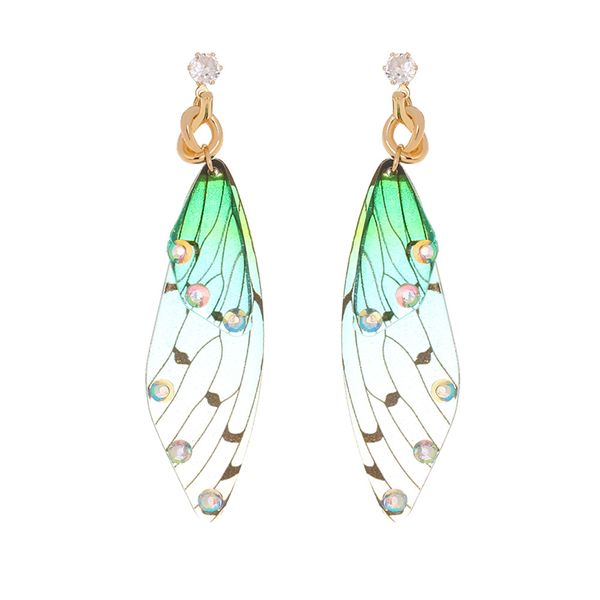 fashion designers accessories foreign trade popular style cicada green butterfly wings earrings fairy resin simulation butterfly studs long, Silver
fashion designers accessories foreign trade popular style cicada green butterfly wings earrings fairy resin simulation butterfly studs long, Silver