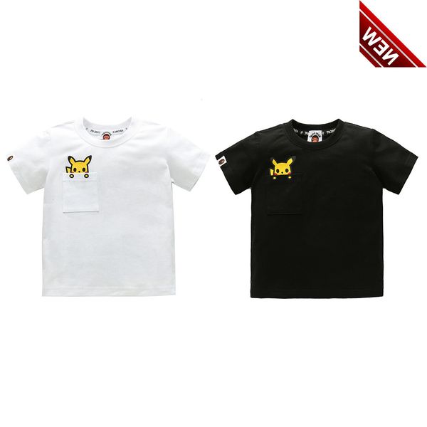 2021 new children's wear bap pickup q pocket ape head cotton small and medium fashion brand short sleeve t-shirt, White;black
2021 new children's wear bap pickup q pocket ape head cotton small and medium fashion brand short sleeve t-shirt, White;black