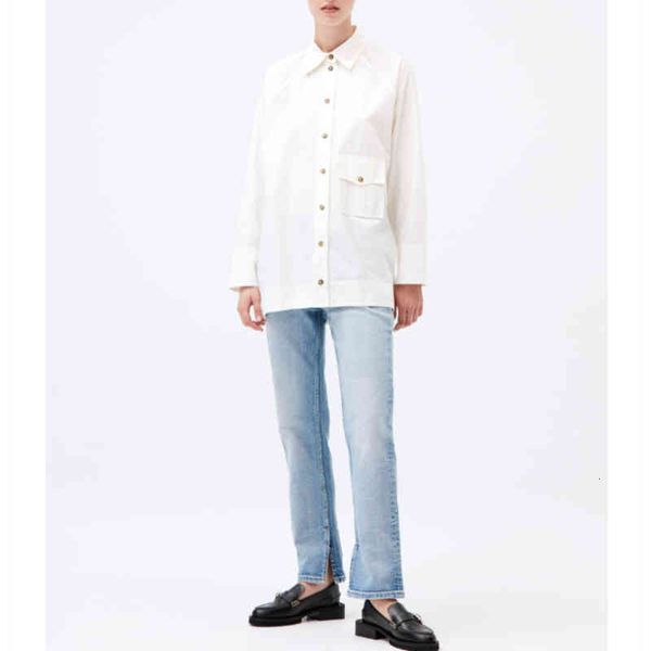 women's polos gan large pocket white shirt spring and summer loose versatile long sleeved cardigan, niche
women's polos gan large pocket white shirt spring and summer loose versatile long sleeved cardigan, niche