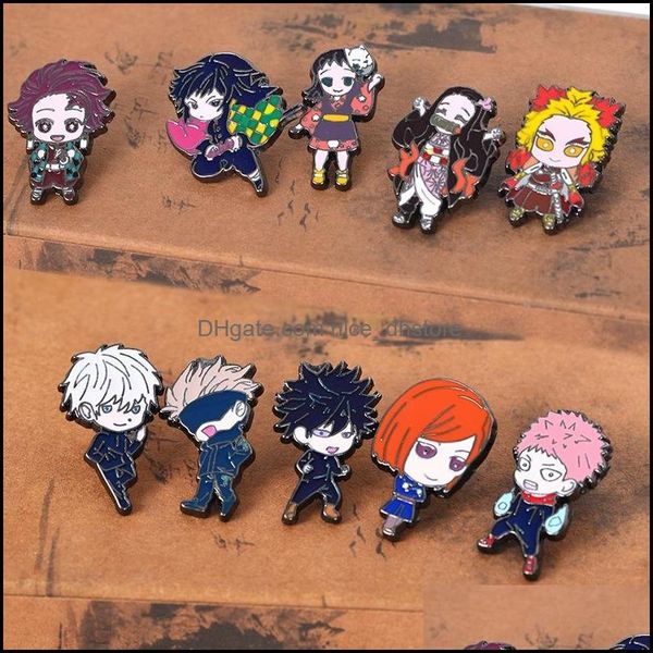 pinsbrooches jewelry demon slayer chibi enamel pin custom brooch tanjirou nezuko zenitsu inosuke giyuu lapel badge cartoon g dhfrk, Gray
pinsbrooches jewelry demon slayer chibi enamel pin custom brooch tanjirou nezuko zenitsu inosuke giyuu lapel badge cartoon g dhfrk, Gray