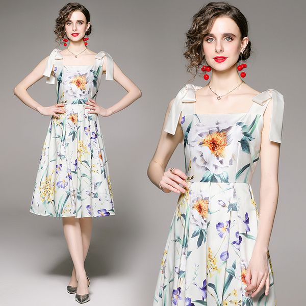 floral party suspenders white dress woman designer summer sleeveless slim loose big swing pleated club dresses 2022 runway women clothes swe, Black;gray
floral party suspenders white dress woman designer summer sleeveless slim loose big swing pleated club dresses 2022 runway women clothes swe, Black;gray