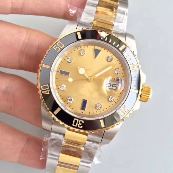 steel 2023 st9 quality watch automatic mechanical 40mm two tone k gold color ceramic bezel blue dial glide lock flod clasp sapphire glass me, Slivery;brown
steel 2023 st9 quality watch automatic mechanical 40mm two tone k gold color ceramic bezel blue dial glide lock flod clasp sapphire glass me, Slivery;brown
