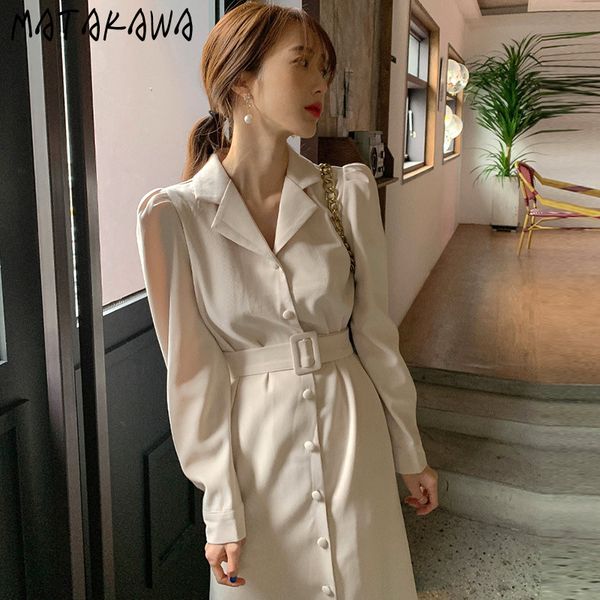 slim waist bubble longsleeved trumpet mermaid korean autumn simple party dress lapel singlebreasted women 210506, Black;gray
slim waist bubble longsleeved trumpet mermaid korean autumn simple party dress lapel singlebreasted women 210506, Black;gray