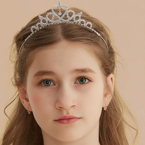 baby hairband crystal tiara hairband kid girl bridal rhinestone princess party accessiories prom crown headwear, Slivery;white
baby hairband crystal tiara hairband kid girl bridal rhinestone princess party accessiories prom crown headwear, Slivery;white