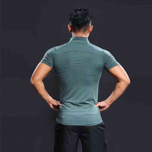 lulu t shirts brand short sleeve men's summer thin quick drying t-shirt half zipper tees sports running fitness suit tights tshirts lu-, White;black
lulu t shirts brand short sleeve men's summer thin quick drying t-shirt half zipper tees sports running fitness suit tights tshirts lu-, White;black