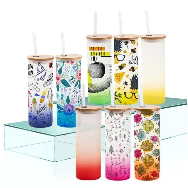 ups 17oz sublimation glass water bottle skinny tumbler blank frosted glasses gradient colors printing tumblers with bamboo lid & straw
ups 17oz sublimation glass water bottle skinny tumbler blank frosted glasses gradient colors printing tumblers with bamboo lid & straw