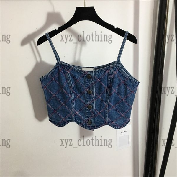 2022 deisgner women jeans suspenders vest new cool denim pants sets high-end short vests custom xiaoxiang button mesh camisole high waist sh, White
2022 deisgner women jeans suspenders vest new cool denim pants sets high-end short vests custom xiaoxiang button mesh camisole high waist sh, White