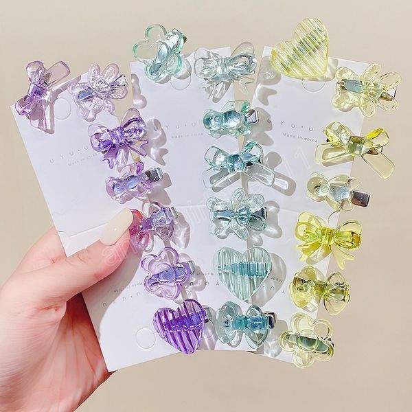 7pcs/set girls cute acrylic bear love flower hairpins sweet hair clips kids barrettes fashion hair accessories, Slivery;white
7pcs/set girls cute acrylic bear love flower hairpins sweet hair clips kids barrettes fashion hair accessories, Slivery;white