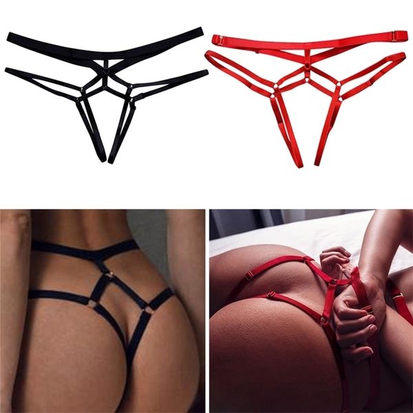 women bandage hollow out thong t back transparent lingerie ladies open crotch toy panties underwear gift 220719, Red;black
women bandage hollow out thong t back transparent lingerie ladies open crotch toy panties underwear gift 220719, Red;black